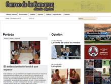 Tablet Screenshot of correodelacomarca.com.ar